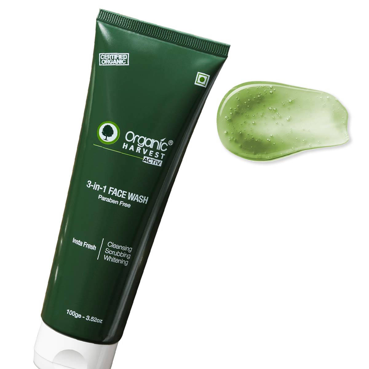 100 organic face wash