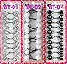 Tara Girls Twinbead Multi Cute Mixed Design Ponytail Elastics Pack Of 3 (COMBO 2)