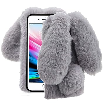 Aearl Conejito Felpa Peludo Funda para iPhone 5S Case, TPU Suave ...