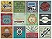 Motors Retro Vintage Car Decorative Tile Stickers Set 12 Units 6x6 inches. Peel & Stick Tile Stickers. Home Decor. Furniture Decor. Wall Decor. Backsplash Adhesive Tile Stickers.