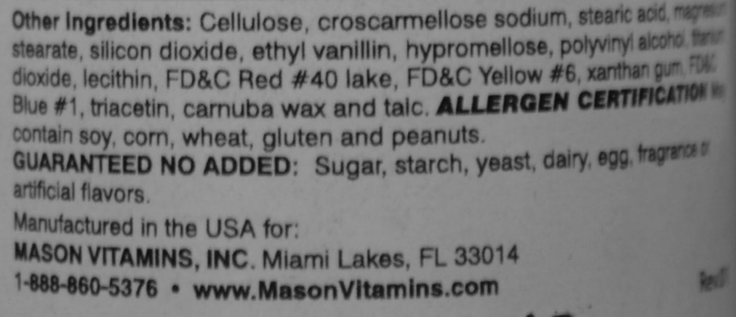 Mason Natural Advance Ear Health Formula Bioflavonoids Plus 100 Caplets per Bottle Pack of 2 Total 200 Caplets: Health & Personal Care