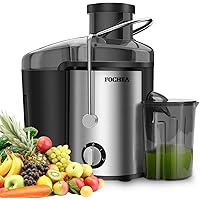 Juicer Machines FOCHEA Centrifugal Juicer 400W Powerful Juicer Extractor For Fruits & Vegetables with Adjustable Spout…