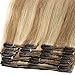Clip in Human Hair Extensions 11 Inch #Salmon