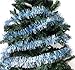 PEPPERLONELY 36 FT Christmas Tinsel Garland Classic Christmas Decorations, Light Blue