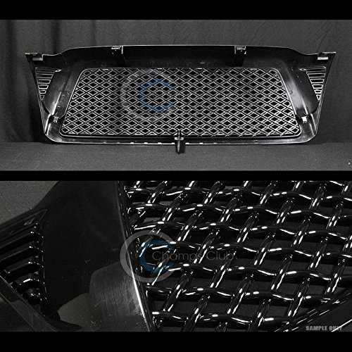 R&L Racing Glossy Black Finished Dragon Style Mesh Front Hood Bumper Grill Grille Cover 2005-2011 For Toyota Tacoma - Thumbnail 3