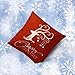 ABASSKY Home Decoration Christmas Pillow Cushion Cover (Red deer)