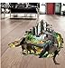 Boodecal 3D Jurassic World Dinosaurs Crack Hole Stickers Peel and Stick Wall Decal Mural Bedroom Kids Room Playroom Decor 3933 Inches