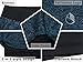 icyzone Running Yoga Shorts for Women - Activewear Workout Exercise Athletic Jogging Shorts 2-in-1 (Charcoal/Royal Blue, S)