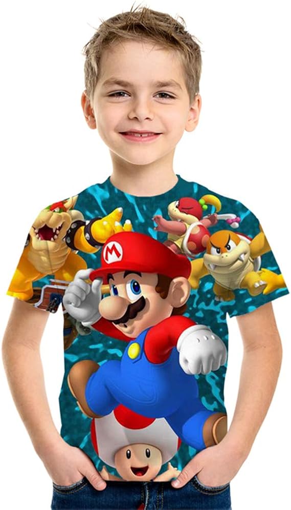 magliette super mario bambino
