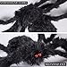 Kearui Halloween Decorations, Outdoor Indoor Halloween Spider Hairy Poseable Scary Spider Tarantula for Patio Yard Garden House Decorations, 4 ft / 125 cm