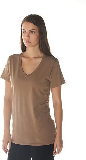 In Touch Organic Cotton V Neck Tee Non Gmo Eco Friendly Made In