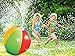 Yeslike Splash and Spray Ball, 30in-Diameter Inflatable Sprinkler Water Ball Outdoor Fun Toy for Hot Summer Swimming Party Beach Pool Play (Colorful)