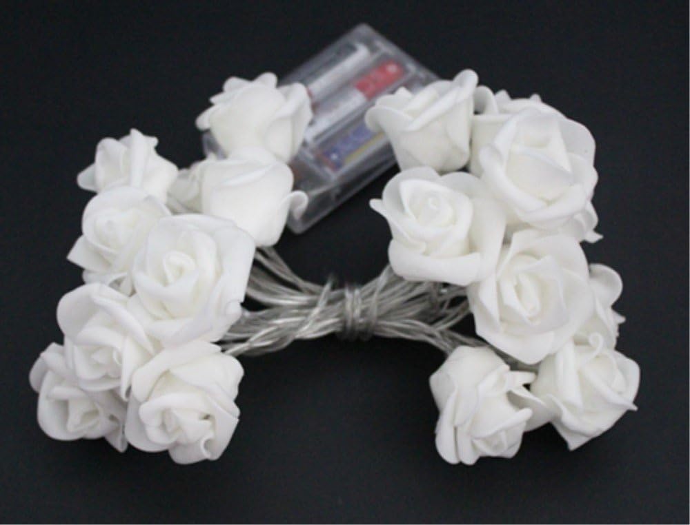Fantasee LED Rose Flower String Lights Battery Operated - Image 4