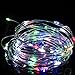 Homeleo 10M 100LED Battery Powered LED String Lights w/ Remote Mini Tiny LED Lamps on Flexible Thin Silver Wire Blinking Twinkle Steady On LED Starry Fairy Lighting(Remote,Multi-color)