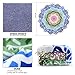Ricdecor Round Beach Towel Large Mandala Beach Towel Blanket with Tassels Ultra Soft Super Water Absorbent Multi-Purpose Beach Throw 59 inch across By (NO.52)