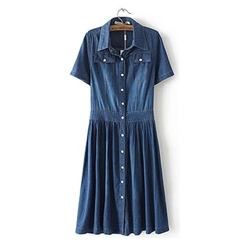 amazon plus size denim dresses