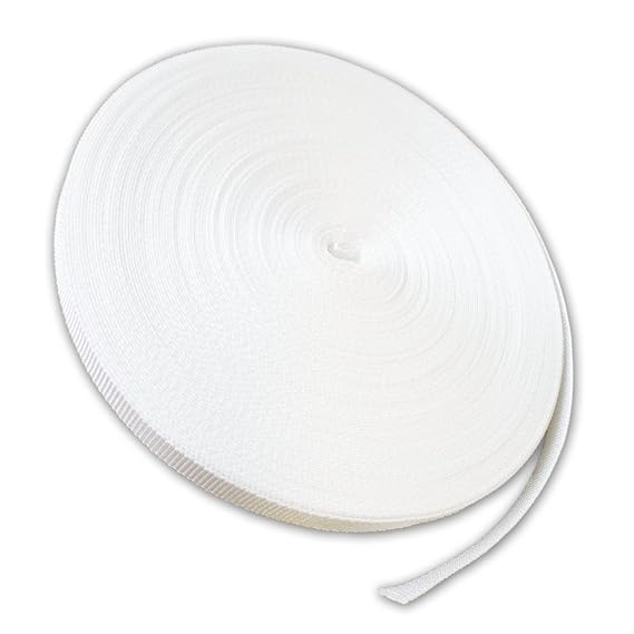 Gurtband 23mm Breite Farbe weiß 50m-Rolle Rolladengurt für Rolladen