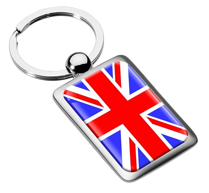 Skino Schlüsselanhänger Großbritannien UK United Kingdom Flagge Fahne Metall Keyring Auto Schlüssel Geschenk Metall-Schlüssel