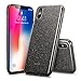 ESR Makeup Glitter Case for iPhone Xs/iPhone X, Glitter Sparkle Bling Cover [Three Layer] for iPhone 5.8 inch (Black)