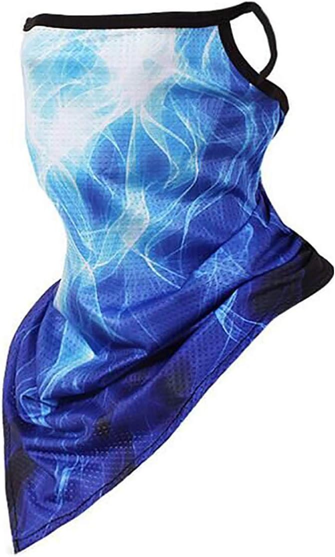 VICHYIE Face Bandana Ear Loops Face Balaclava Men Women Neck Gaiters for Dust Wind Motorcycle