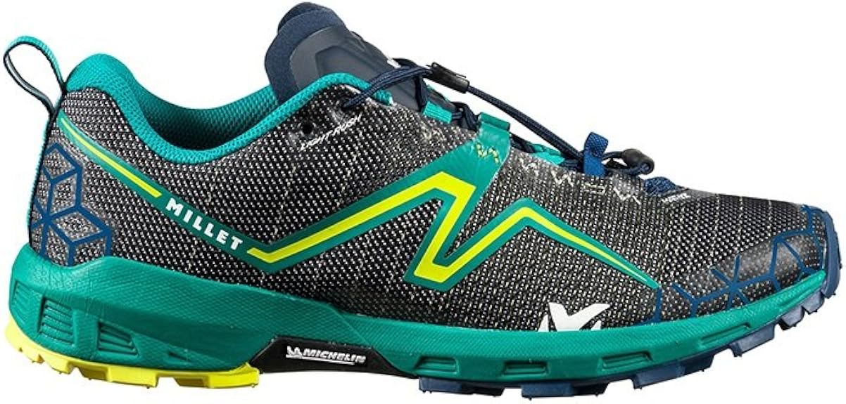 MILLET Men's Light Rush Trail Running Shoes, Multicolour (Dynasty Green