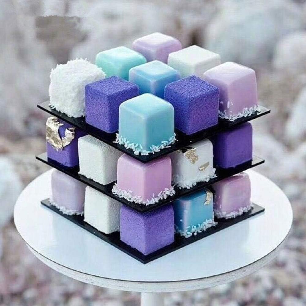 Napravi Rs Moules A Patisserie Patisserie 28 Trous Forme De Rainure Carree Moules 3d Pour Glace Chocolat Patisserie Dessert Xiaoshenlu Moule A Gateau En Silicone