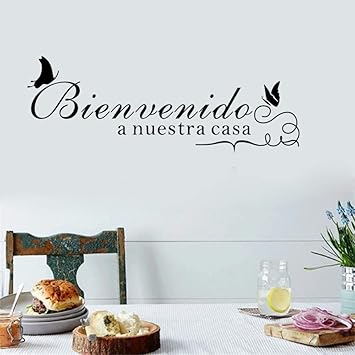 Pegatina De Pared Pegatina De Pared Frases Bienvenidos A Nuestra