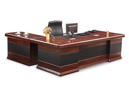 Durian Contemporary Office Desks Engineered Wood (Cherry, Red)