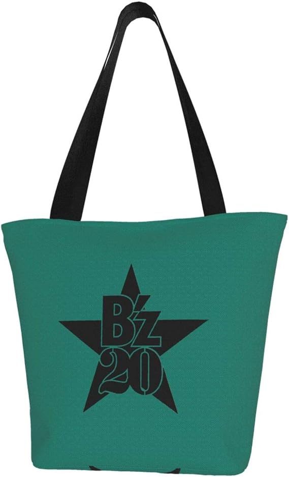 Amazon 人気 グッズエコバッグ レディース 帆布 B Z ロックバンド 3d両面プリント トートバッグ 耐久 大容量 厚手 頑丈 軽量 洗える コンパクト 携帯便利 おしゃれ手提げ袋 男女兼用 Unbeanded トートバッグ