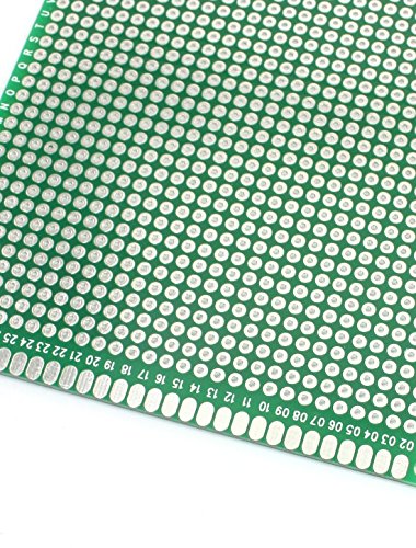 Uxcell 2Pcs Universal Double Sided Prototype Printed Circuit Board 8cm x 12cm