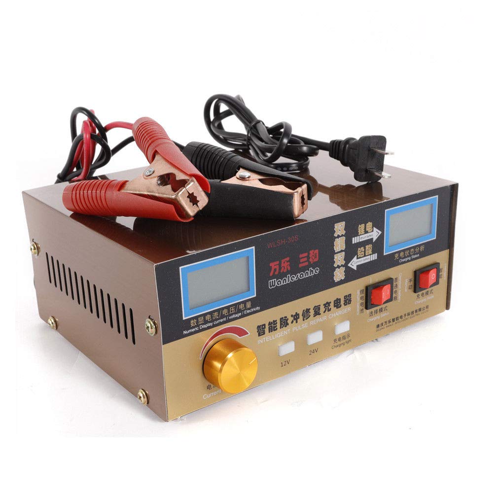 Buy VPABES Automatic Car Battery Charger, 12V/24V 400AH Lead