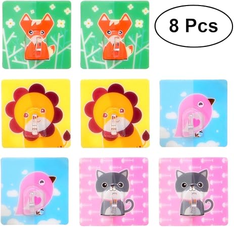 Ounona 8pcs Crochet Autocollant De Dessin Animal De