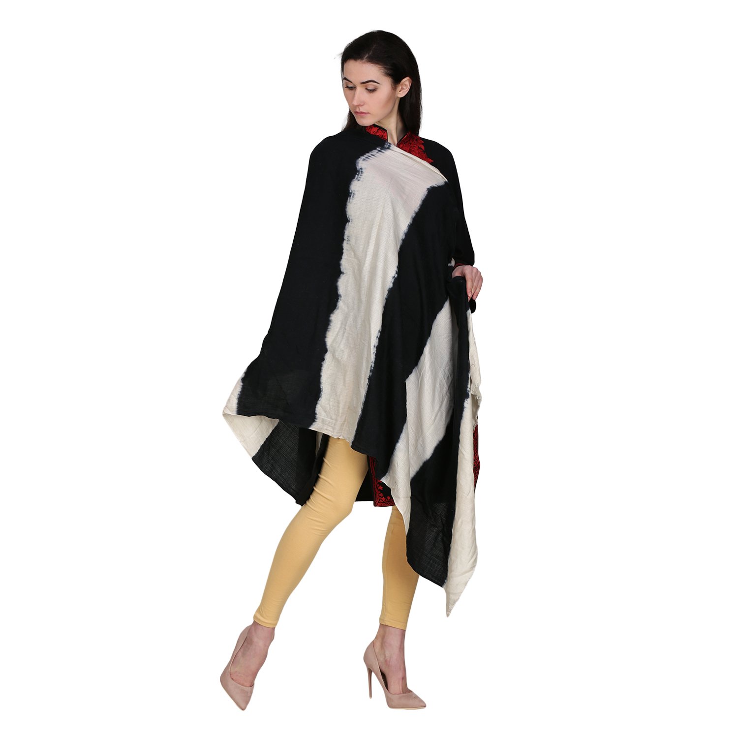 klera women's cotton striped stole(kl-bws-stl _multicolour _free size)