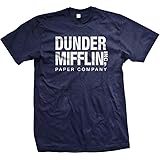 The Office TV Show Dunder Mifflin Paper Men's Royal Blue T-Shirt