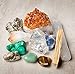 Premium Quality Crystal Set for Abundance & Prosperity - Natural Citrine Point, Malachite, Pyrite, Aventurine, Blue Calcite, Tree Agate, Tiger's Eye, Palo Santo, Selenite Stick + Info Guide & Gift Box