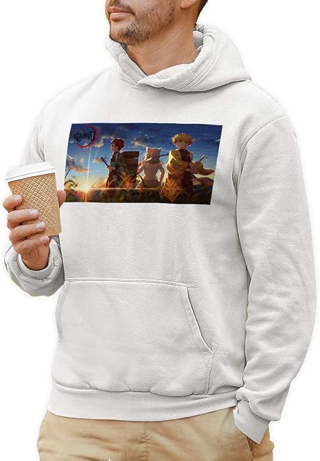 demon slayer white hoodie