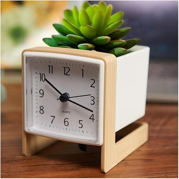 wyz Up to date Table Clock For Living Room Decor Bedrooms Bathroom Desk