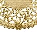 The Baker Celebrations Gold Foil 4 inch Round Paper Lace Table Doilies – Great for Serving Small Treats or Rolling Around Silverware (Pack of 50)