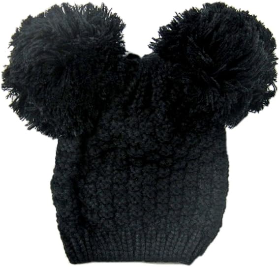 Amazon Co Jp ミッキー耳形帽子 ブラック 服 ファッション小物