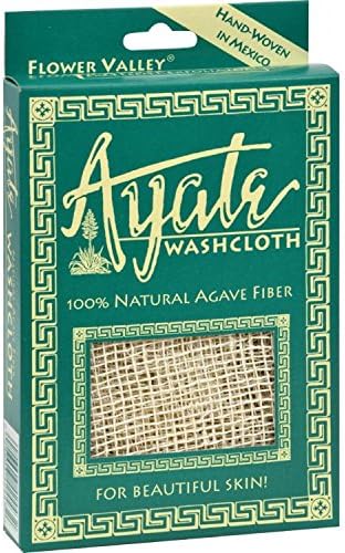 Ayate Washcloth, 100% Natural Agave Fiber, 1 washcloth by Ayate