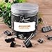 AUSTOR 145 PCS Binder Clips Black Paper Clamps Assorted 6 Sizes Paper Clips with Box for Office, School and Home Supplies