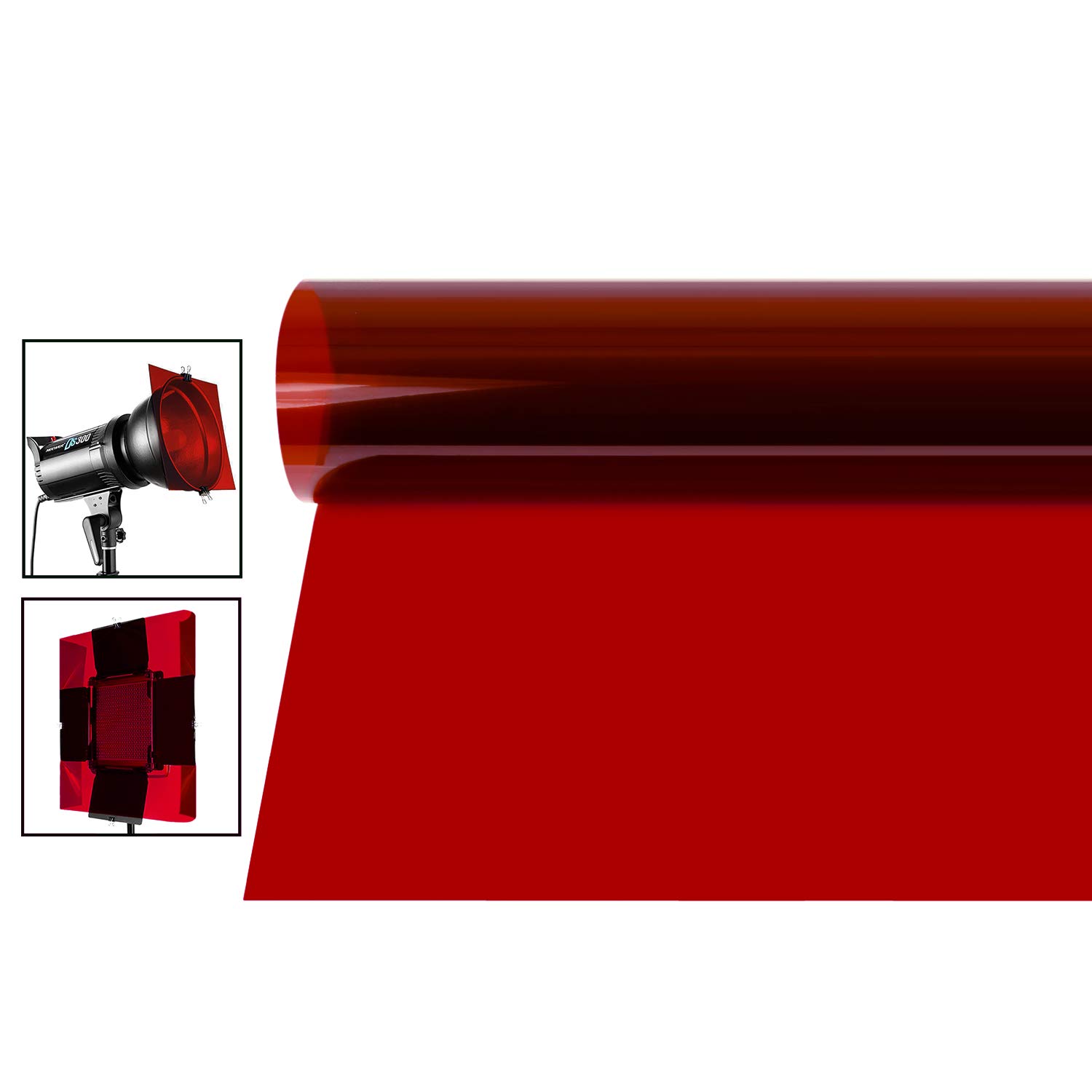 Neewer 16x20 Inches Gel Color Filter Colored Overlays Transparent Color Film Plastic Sheets Correction Gel Light Filter For Photo Studio Strobe Flash Led Video Light Dj Light Etc Red Buy Online In