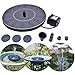 SENLUO Solar Bird Fountain,Solar Powered Bird Bath Fountain Pump 1.4W Solar Panel Kit Water Pump,Outdoor Watering Submersible Pump for Fish Tank,Garden,Pool,Pond,Aquarium