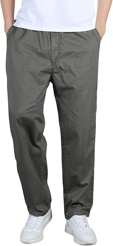 elastic waist cargo work pants