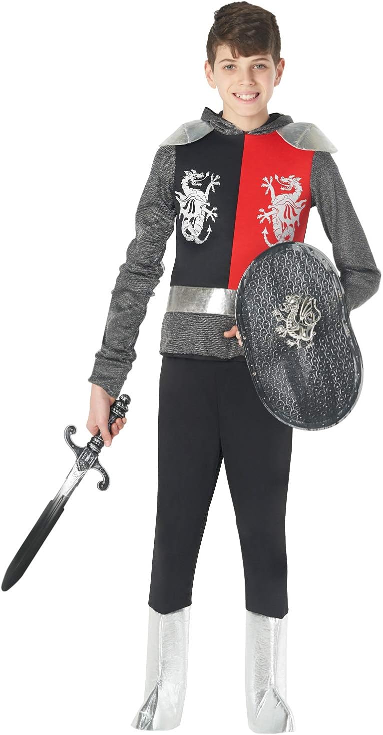 Morph Kids Knight Costume Childrens Medieval Armour Halloween Dress Up