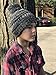 H-6847-816k.06 Girls Winter Hat Warm Knit Slouchy Kids Beanie Pom - Grey/Black #31