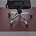 Brown Office Chair Mat for Hardwood Floors - Best Desks Chair Mat with 35x47 Inches Straight Edge, Thick and Sturdy Under Computer Desk Pad and Floor Protector for Home & Office Use