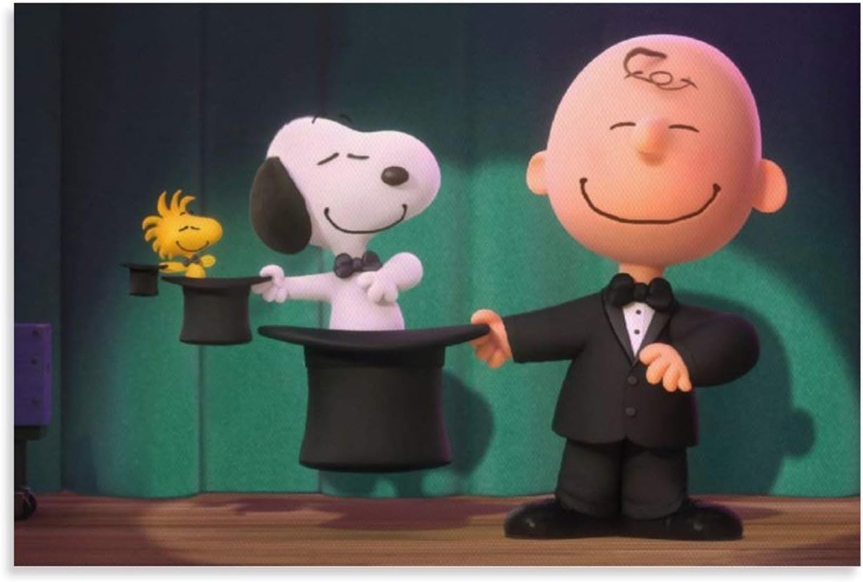 Bathroom Wall Home Decoration Art Prints A Charlie Brown And Snoopy for Kids Poster Cute Wall