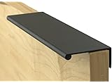 Berenson 1064-4055-P Bravo Inch Edge Pull from the Uptown Appeal Collection, Satin Black Finish
