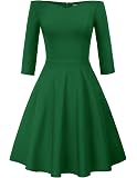 Vestito Retrò Anni '50 Stile Rockabilly - Abito Swing Con Maniche Corte, Per Feste E Occasioni Speciali